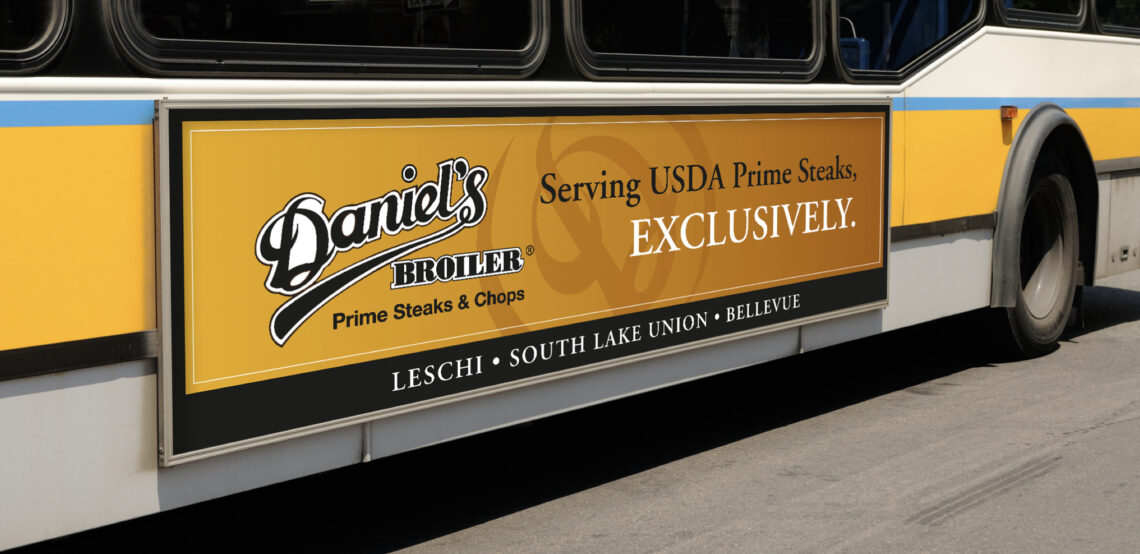Daniels Broiler Bus Advertising